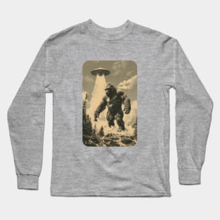 Beaming Up Bigfoot Long Sleeve T-Shirt